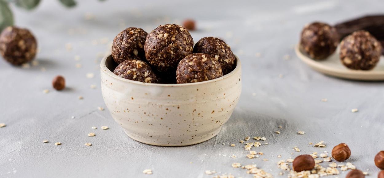 Energy balls with choclate