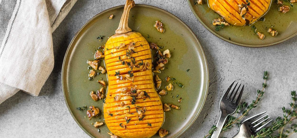 Baked squash with thyme