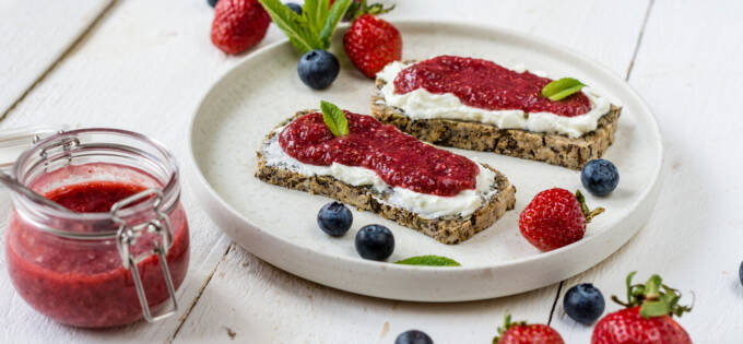 Strawberry chia jam